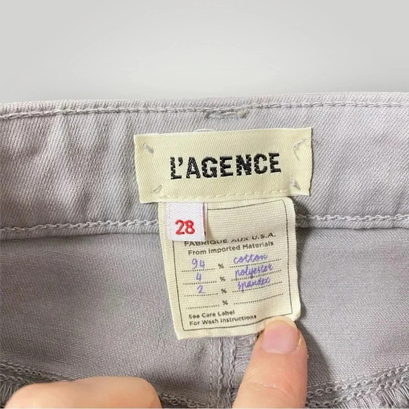 L'AGENCE Margot Lightly Coated Skinny Jeans Sz 28 - Picture 6 of 9